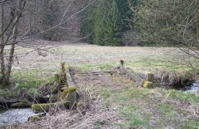 Bridge over the Lohr near the Hessian Bavarian boarder