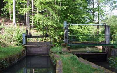 Wehranlage im Aubachtal